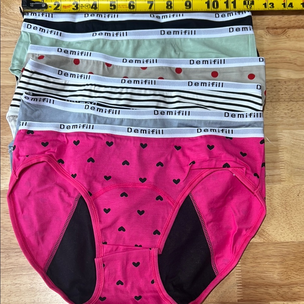 Chic Pink and Green Underwear Set with Modern Patterns